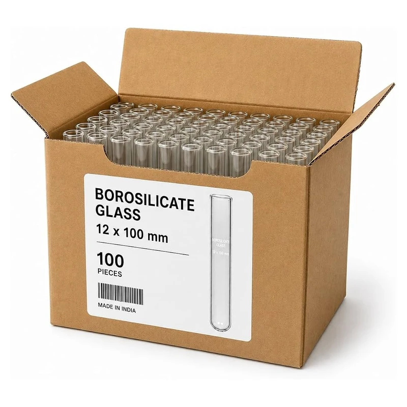 Borosilicate Glass Test Tubes 12 × 75 mm / 12 × 100 mm