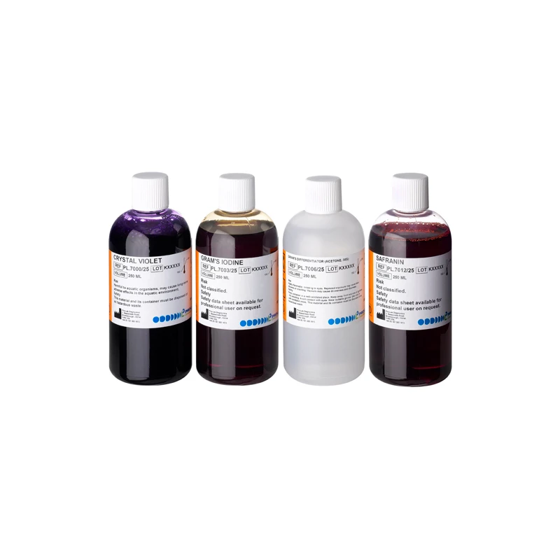 Gram’s Staining Kit (4 × 250 mL / 4 × 500 mL)