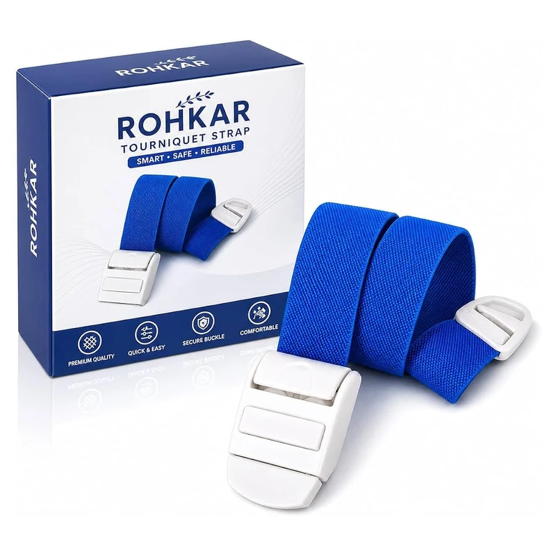 Quick-Release Elastic Phlebotomy Tourniquet